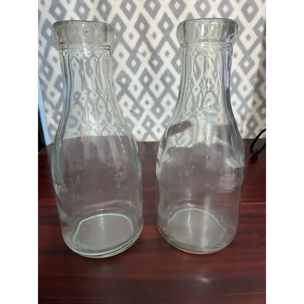 VTG Milk Bottles Rustic Metal Carrier Farmhouse Decor Cottage Core Dairy Cow - Picture 8 of 9
